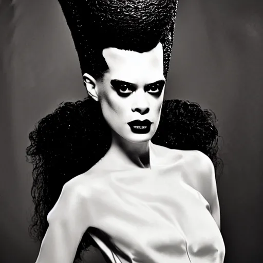 Image similar to bride of frankenstein, mario testino photography