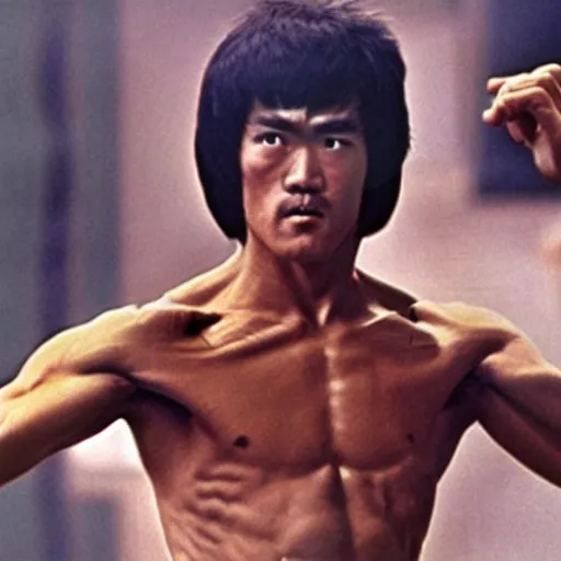 Prompt: Bruce Lee as Jesus