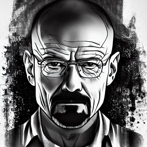 Prompt: Walter white breaking bad, anime key visual, pixiv, anime