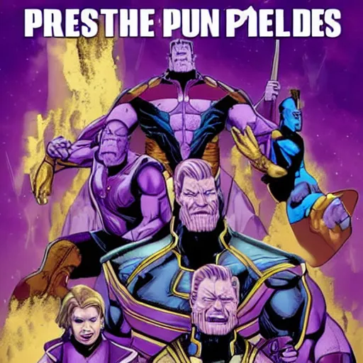 Image similar to thanos as president of the united states