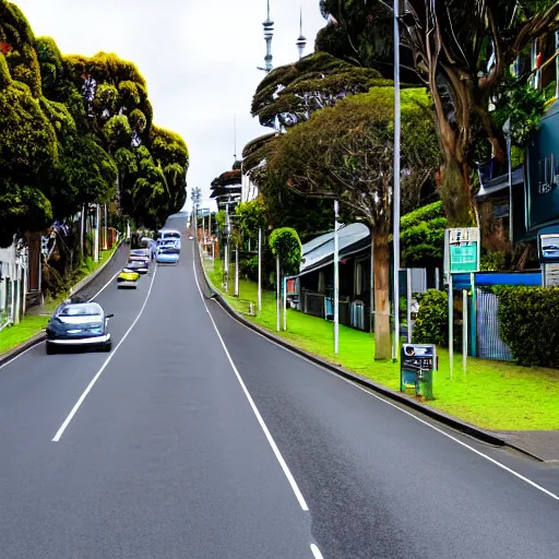Image similar to a photograph of parnell road in auckland new zealand