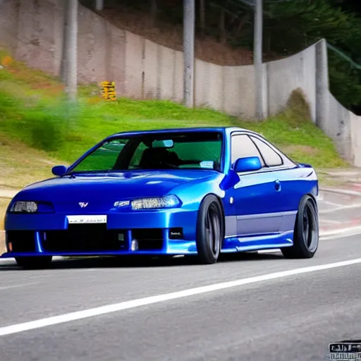 Image similar to S15 Silvia Nissan 240sx facelift modern 2022 S14 S13 nismo spec 200sx R S16 driving on street