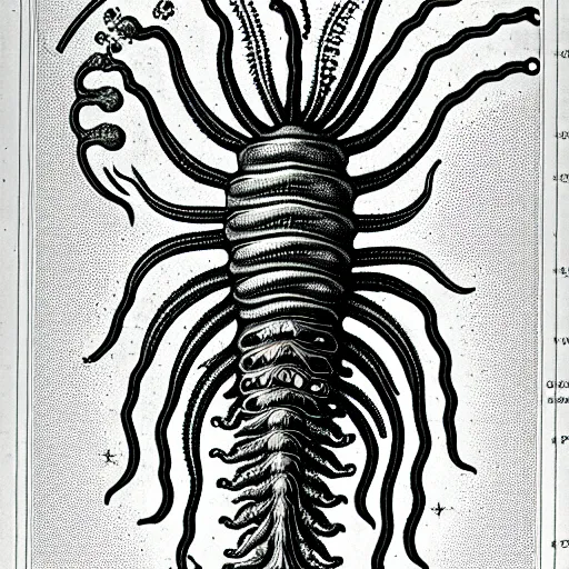 Prompt: rotifer weedwacker ernst haeckel