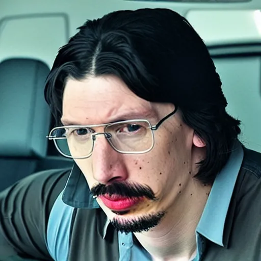 Prompt: adam driver as walter white