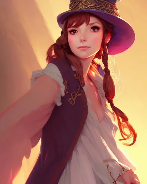 Prompt: portrait of a female bard, elegant clothes, fantasy, face like ester exposito, blonde shinkai makoto studio ghibli studio key hideaki anno sakimichan stanley artgerm lau rossdraws james jean marc simonetti elegant highly detailed digital painting artstation pixiv