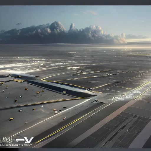 Prompt: view from above sci-fi airport on the coronation of napoleon painting and digital billboard in the middle, unreal engine 5, keyshot, octane, artstation trending, ultra high detail, ultra realistic, cinematic, 8k, 16k, in style of zaha hadid, in style of nanospace Michael Menzelincev, in style of Lee SOUDER, in style of photogrammetry cloud, in plastic, dark, tilt shift,