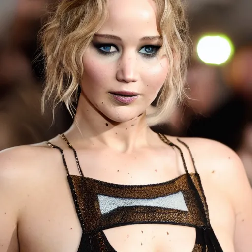 Prompt: jennifer lawrence is frankenstein's monster