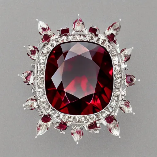 Image similar to a bright garnet. high detail. photo.