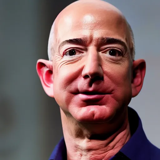 Image similar to jeff bezos as a homeless man