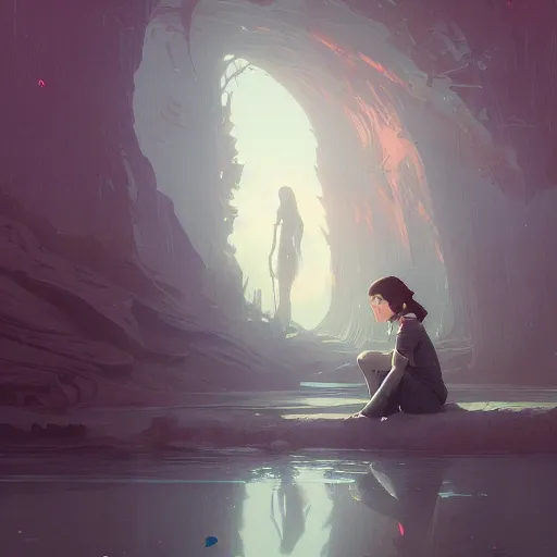 Image similar to a lonely back, sorrowful, highly detailed vfx portrait, unreal engine, greg rutkowski, loish, rhads, caspar david friedrich, makoto shinkai and lois van baarle, ilya kuvshinov, rossdraws, elegent, tom bagshaw, alphonse mucha, global illumination, detailed and intricate environment.