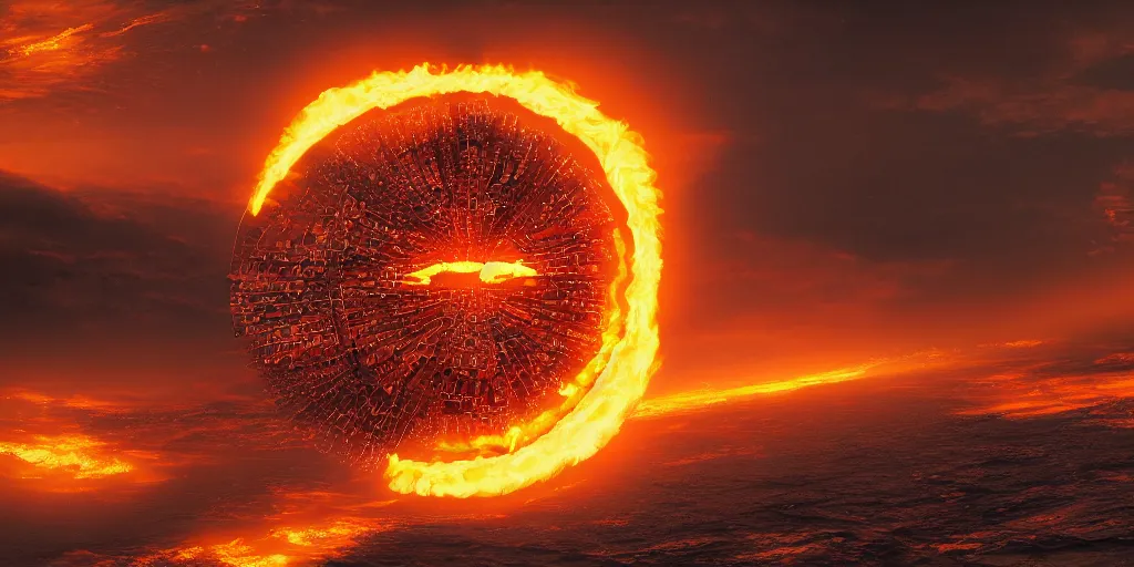 Prompt: the ring of fire, the ring of fire, highly detailed, sharp, cinematic, 8 k,