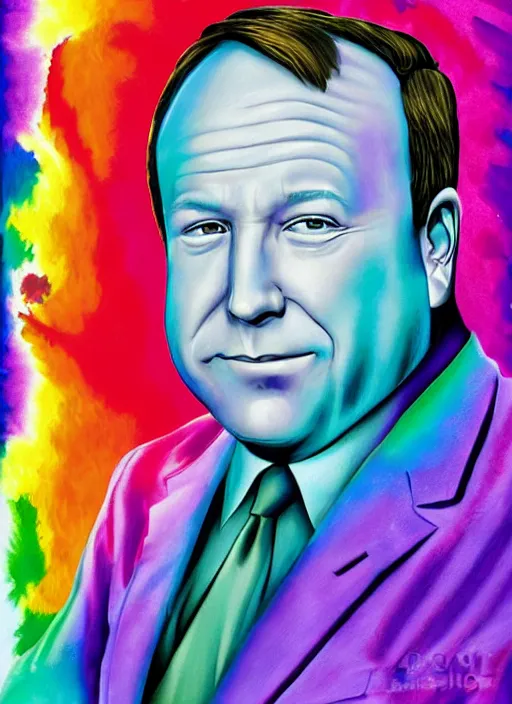 Image similar to alex jones by lisa frank and Zbigniew Brzezinski