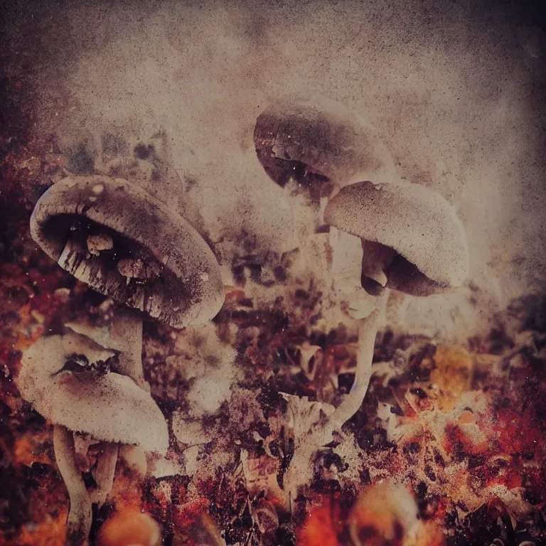 Image similar to double exposure of dally life, symbols of live, explosion, love is the most relevant theme, love is infinity, love is begin of all, 8 k resolution, artistic mode, artistic, trending on instagram, long exposure, love art, serious, fantasy and dreams vibes, mushrooms style and macro style