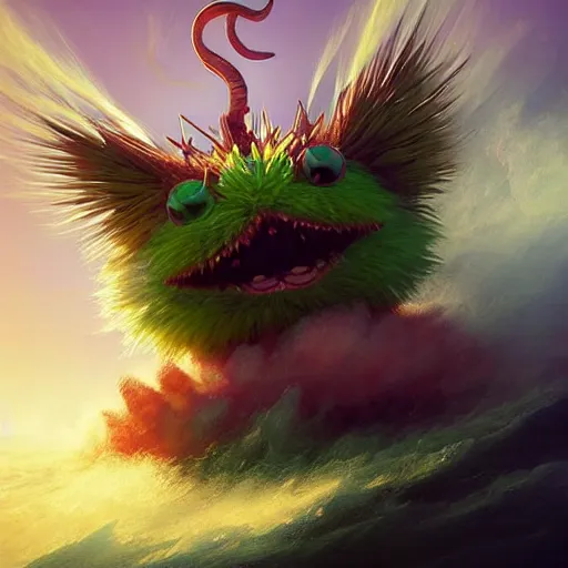 Prompt: kuriboh by elena vizerskaya and ivan aivazovsky, perfectly detailed, artstation, sharp focus, highly detailed, studio photography, impresion de giclee arte abstracto, award winning