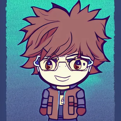 Image similar to chibi kawaii meteos illustration