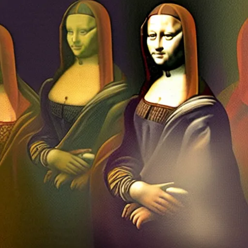 Image similar to monalisa mannequins