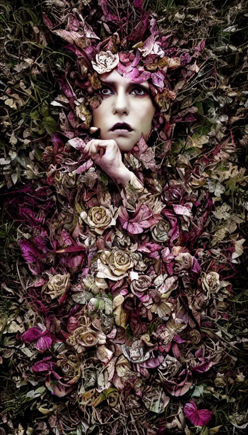 Image similar to rage, by kirsty mitchell