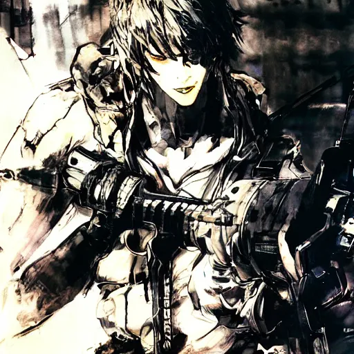 Image similar to by yoji shinkawa