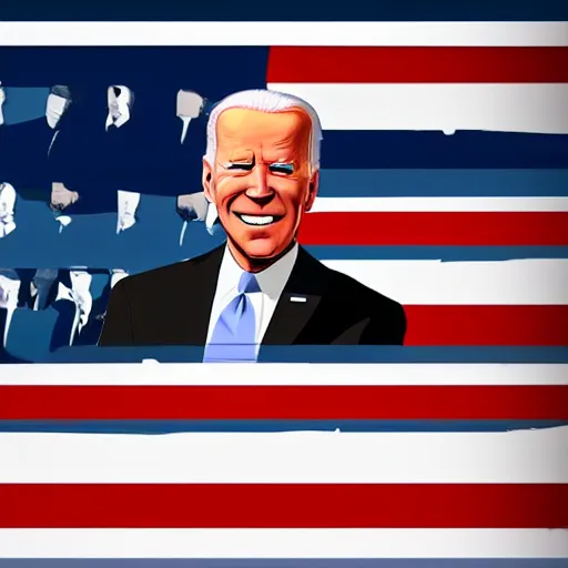 Prompt: joe biden in the style of a gta 5 loading screen