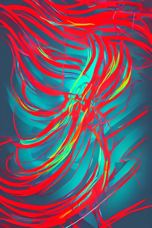 Image similar to minimal line art, male calisthenics fitness, abstract minimalist line art, beautiful, flowing brush strokes, energy, dramatic, pop art, digital art trending on artstation