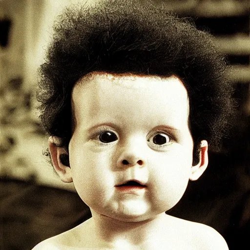 Prompt: the eraserhead baby as a full grown adult