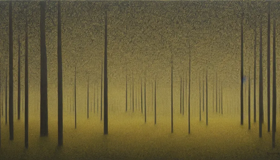 Prompt: Night forest,by David Inshaw