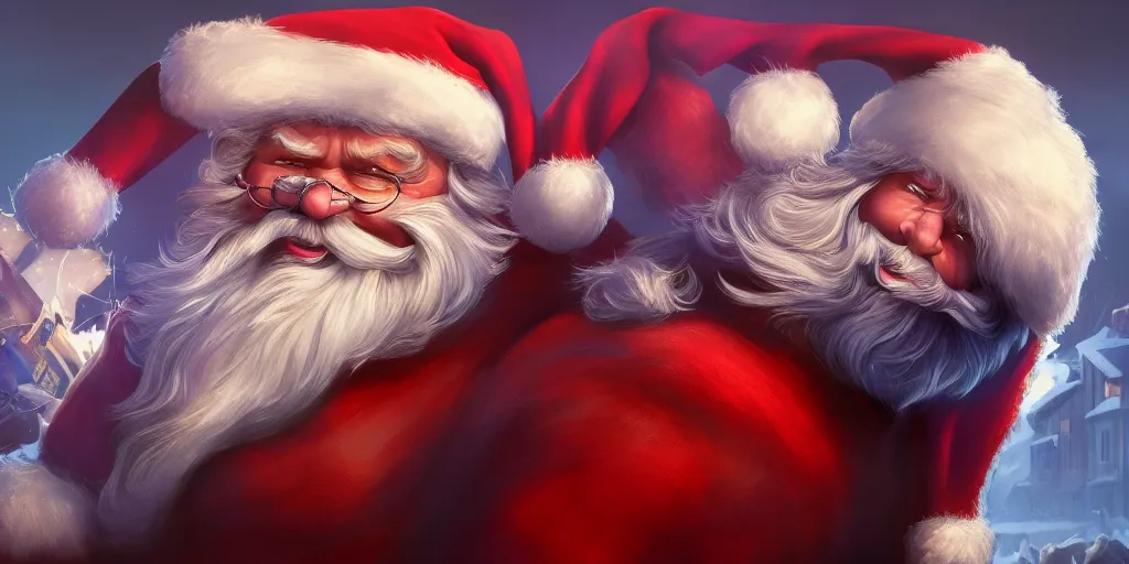 Image similar to Santa Claus is Thanos, hyperdetailed, artstation, cgsociety, 8k