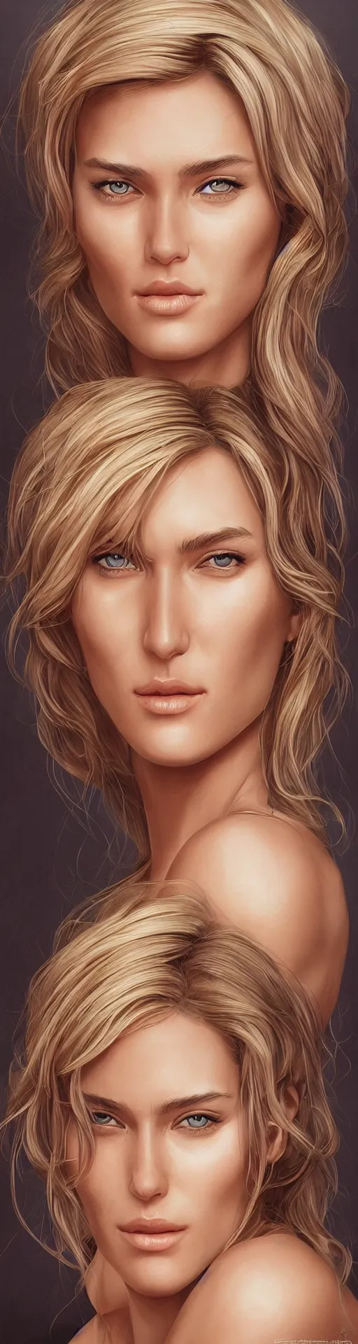 Prompt: bar rafaeli portrait by artgerm