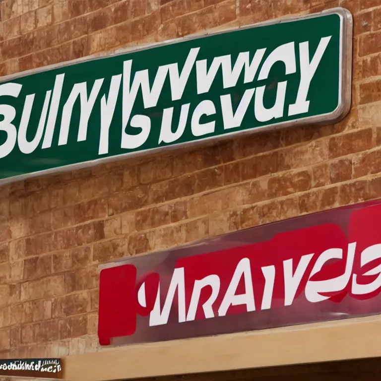 Image similar to subway restauraunt sign