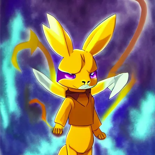 Image similar to renamon, art station, trending on pixiv