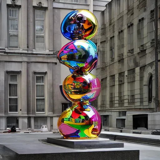 Image similar to “a sculpture by Jeff Koons”