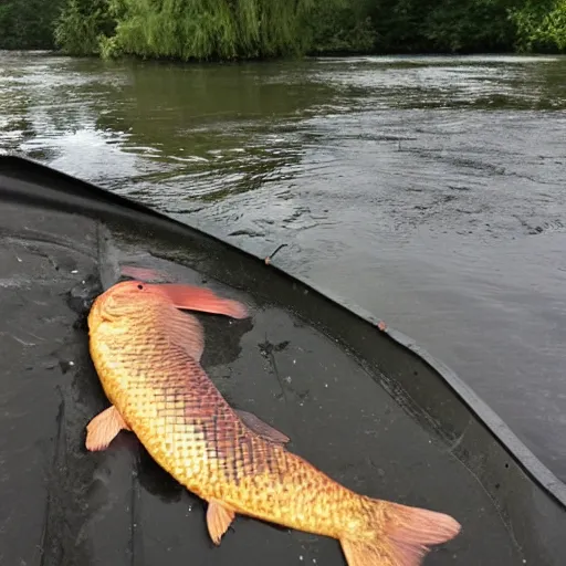 Image similar to carp falling from the sky