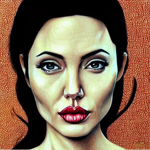 Image similar to “Angelina Jolie portrait, Audrey Kawasaki”