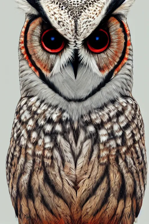 Image similar to mars owl, highly detailed, digital art, sharp focus, trending on art station