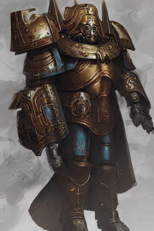 Image similar to armor portrait heros warhammer 4 0 k horus heresy fanart - the primarchs emperor by johannes helgeson animated with vfx concept artist & illustrator global illumination ray tracing hdr fanart arstation zbrush central hardmesh 8 k octane renderer comics stylized