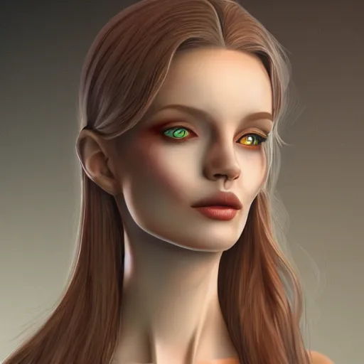 Prompt: beautiful artificial woman face depicted from the distillation of computer code. Digital Art. Trending on ArtStation