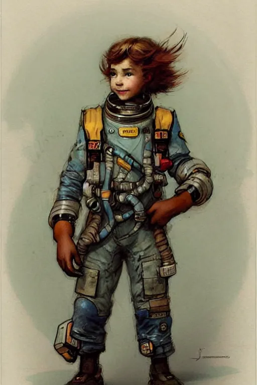 Image similar to ( ( ( ( ( 2 0 5 0 s retro future 1 0 year boy old super scientest in space pirate mechanics costume full portrait. muted colors. ) ) ) ) ) by jean - baptiste monge!!!!!!!!!!!!!!!!!!!!!!!!!!!!!!