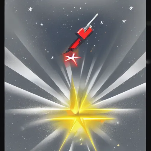 Image similar to shooting star with a gun