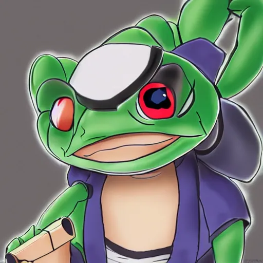 Prompt: anonymous anime frog