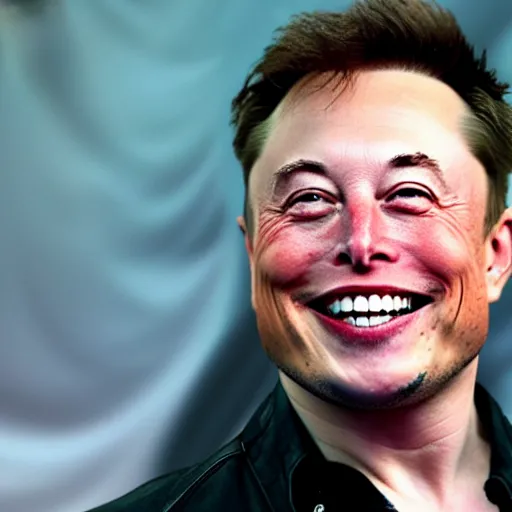 Prompt: selfie of Elon Musk smiling into the camera