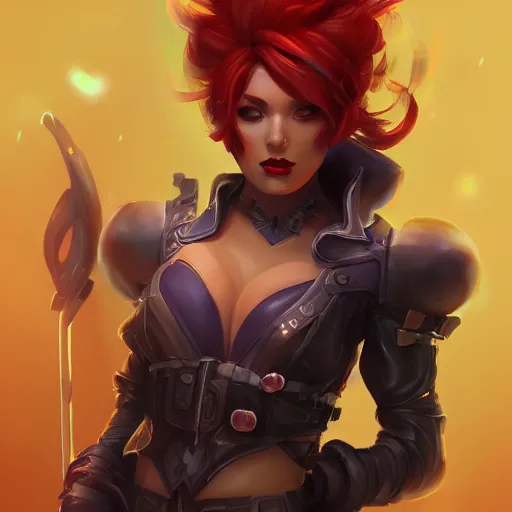 Image similar to vi from arcane, artstation,