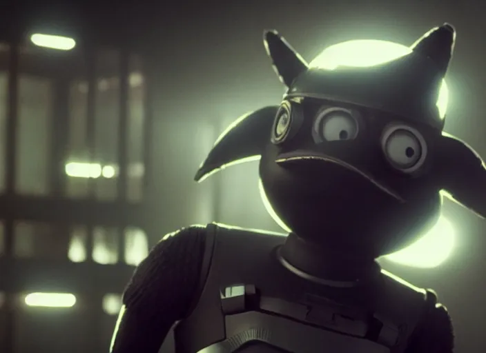 Image similar to film still of nibbler in the new scifi movie, 4 k