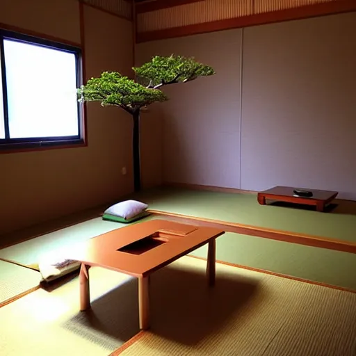 Image similar to “ tatami room, ikebana, summer kakejiku ”