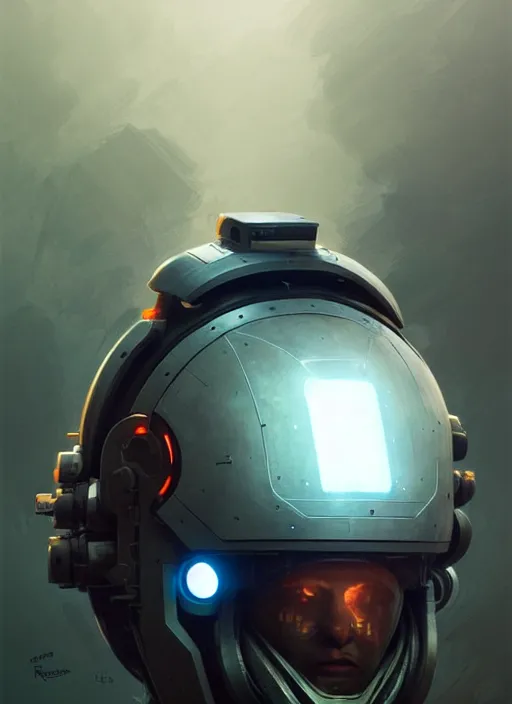 Image similar to an epic mechanical futuristic war robotic racing helmet highly detailed, digital painting, concept art, smooth, sharp focus, illustration, art by greg rutkowski