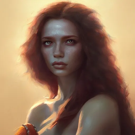 Image similar to leela portrait, dramatic light, lake background, 2 0 0 mm focal length, painted by stanley lau, painted by greg rutkowski, painted by stanley artgerm, digital art, trending on artstation