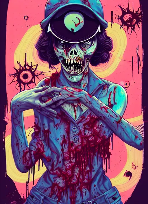 Image similar to zombie dripping swag, tristan eaton, victo ngai, artgerm, rhads, ross draws