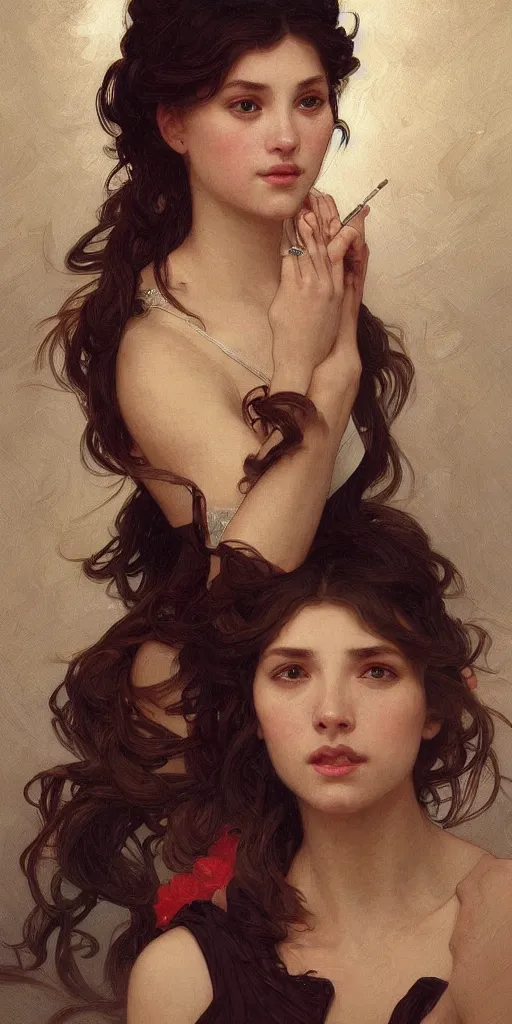 Image similar to portrait of luis loggiodice, intricate, elegant, highly detailed, digital painting, artstation, concept art, smooth, sharp focus, illustration, art by artgerm and greg rutkowski and alphonse mucha and william - adolphe bouguereau