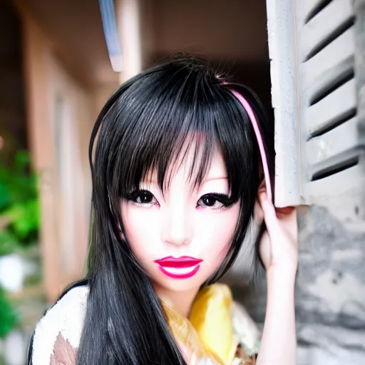 Image similar to japanese gyaru, 5 0 mm