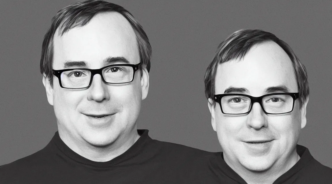 Prompt: vinil scale figure of Linus Torvalds, photo product