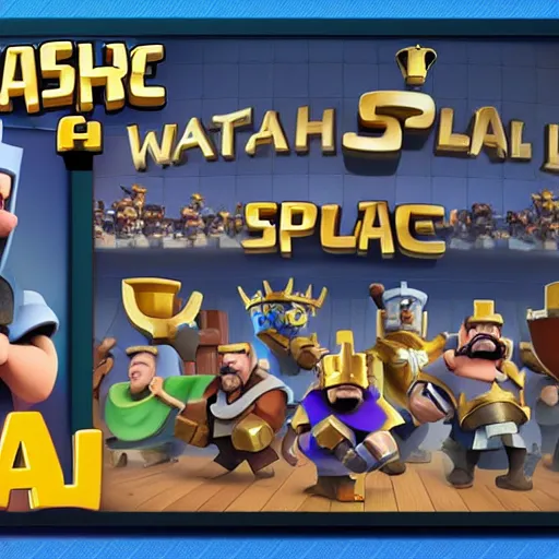 Image similar to clash royale in space